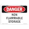 Signmission Safety Sign, OSHA Danger, 5" Height, 7" Width, Non Flammable Storage, Landscape OS-DS-D-57-L-2341 - alternate 1